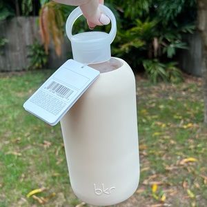 bkr Puff 1L Glass Water Bottle Neutral BNWT